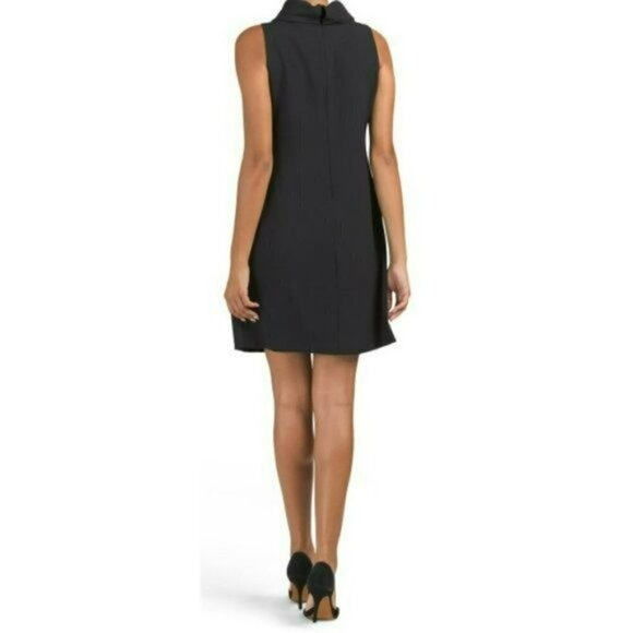 NWT Vince Camuto Drape Neck Cocktail Shift Mini Dress - Picture 4 of 8